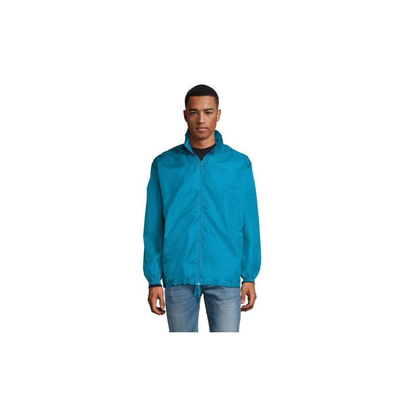 Veste coupe-vent unisexe personnalisée - Idéale pour tous SHIFT Taille textile : XL Couleurs : bleu aqua objet promotionnel éco-