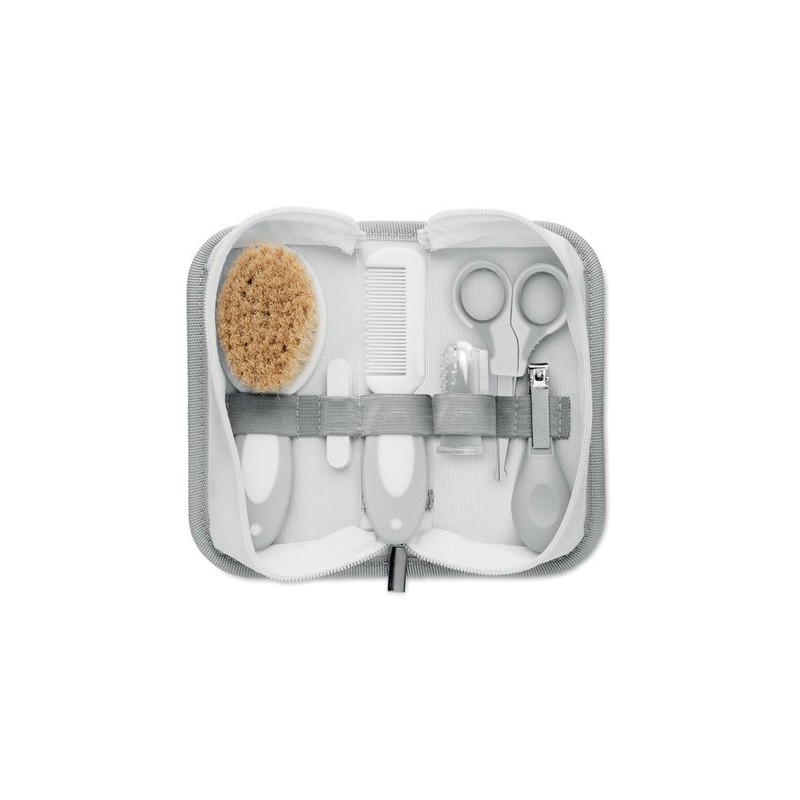 Set de toilette pratique et personnalisée pour bébé - 6 pièces pas cher Matières : PET Couleurs : blanc