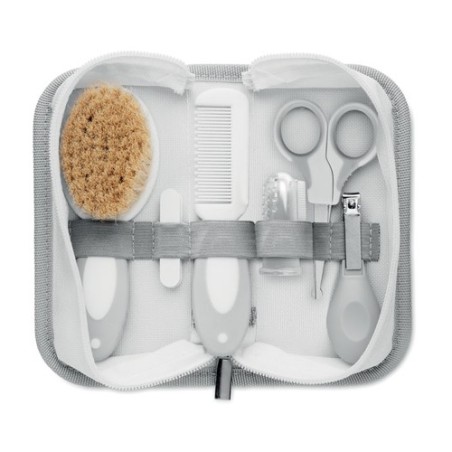 Set de toilette pratique et personnalisée pour bébé - 6 pièces pas cher Matières : PET Couleurs : blanc