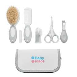 Set de toilette pratique et personnalisée pour bébé - 6 pièces pas cher Matières : PET Couleurs : blanc goodies publicitaire évé