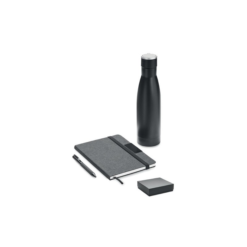Set cadeau de luxe personnalisé  3 pièces - YOKOSO Matières : papier Couleurs : noir