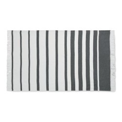 Serviette de plage  personnalisée 100x170cm - SEAQUAL® Matières : coton recyclé Couleurs : gris livraison express 24h 48h