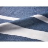 Serviette de plage  personnalisée 100x170cm - SEAQUAL® Matières : coton recyclé Couleurs : bleu marquage couleur éclatante
