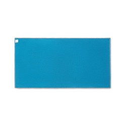 Serviette de bain  personnalisée 70x140cm - SEAQUAL® Matières : coton recyclé Couleurs : turquoise 2