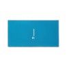 Serviette de bain  personnalisée 70x140cm - SEAQUAL® Matières : coton recyclé Couleurs : turquoise impression logo haute qualité