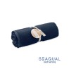 Serviette de bain  personnalisée 70x140cm - SEAQUAL® Matières : coton recyclé Couleurs : bleu cadeau entreprise pas cher