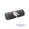 Serviette de bain  personnalisée 70x140cm - SEAQUAL® Matières : coton recyclé Couleurs : gris personnalisable avec votre logo