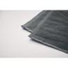 Serviette de bain  personnalisée 70x140cm - SEAQUAL® Matières : coton recyclé Couleurs : gris cadeau affaires élégant