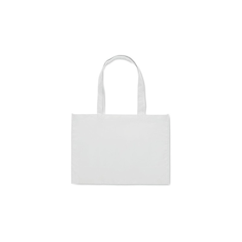 Sac shopping  en RPET non tissé - KAIMONO Matières : PET recyclé Couleurs : blanc livraison express 24h 48h