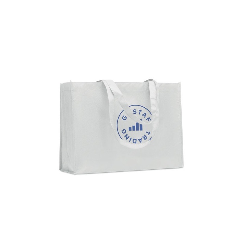 Sac shopping  en RPET non tissé - KAIMONO Matières : PET recyclé Couleurs : blanc objet publicitaire robuste