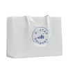 Sac shopping  en RPET non tissé - KAIMONO Matières : PET recyclé Couleurs : blanc objet publicitaire robuste