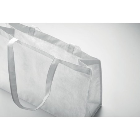 Sac shopping  en RPET non tissé - KAIMONO Matières : PET recyclé Couleurs : blanc goodies personnalisé en stock