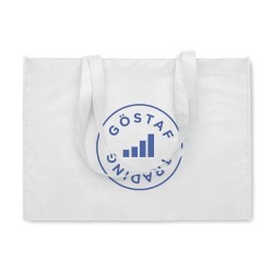 Sac shopping  en RPET non tissé - KAIMONO Matières : PET recyclé Couleurs : blanc cadeau affaires élégant