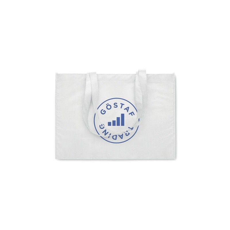 Sac shopping  en RPET non tissé - KAIMONO Matières : PET recyclé Couleurs : blanc cadeau affaires élégant