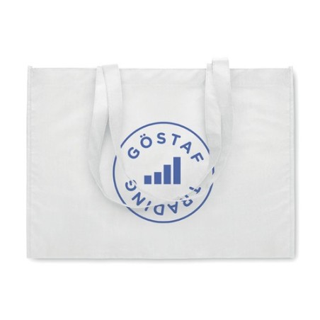 Sac shopping  en RPET non tissé - KAIMONO Matières : PET recyclé Couleurs : blanc cadeau affaires élégant