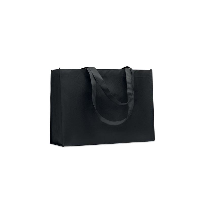 Sac shopping  en RPET non tissé - KAIMONO Matières : PET recyclé Couleurs : noir cadeau entreprise pas cher
