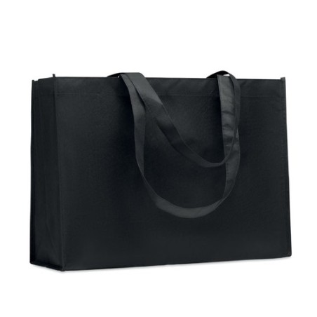 Sac shopping  en RPET non tissé - KAIMONO Matières : PET recyclé Couleurs : noir cadeau entreprise pas cher