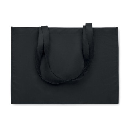 Sac shopping  en RPET non tissé - KAIMONO Matières : PET recyclé Couleurs : noir accessoire événementiel unique