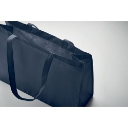 Sac shopping  en RPET non tissé - KAIMONO Matières : PET recyclé Couleurs : bleu impression logo haute qualité