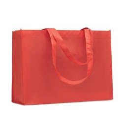 Sac shopping  en RPET non tissé - KAIMONO Matières : PET recyclé Couleurs : rouge goodies publicitaire événementiel