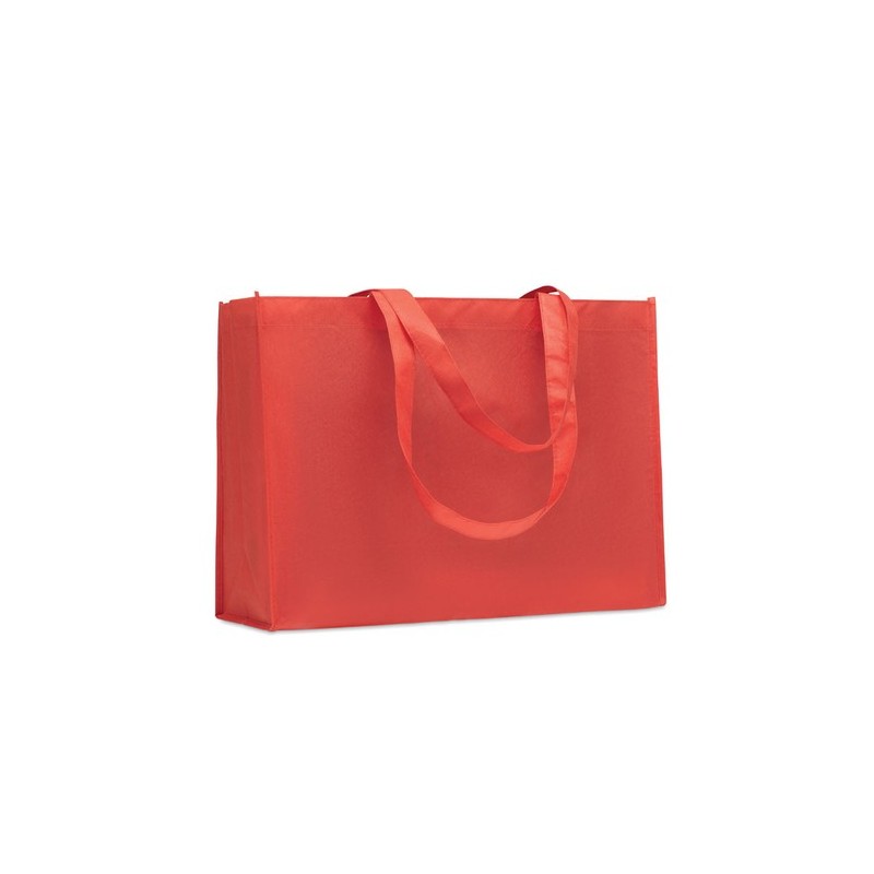 Sac shopping  en RPET non tissé - KAIMONO Matières : PET recyclé Couleurs : rouge goodies publicitaire événementiel