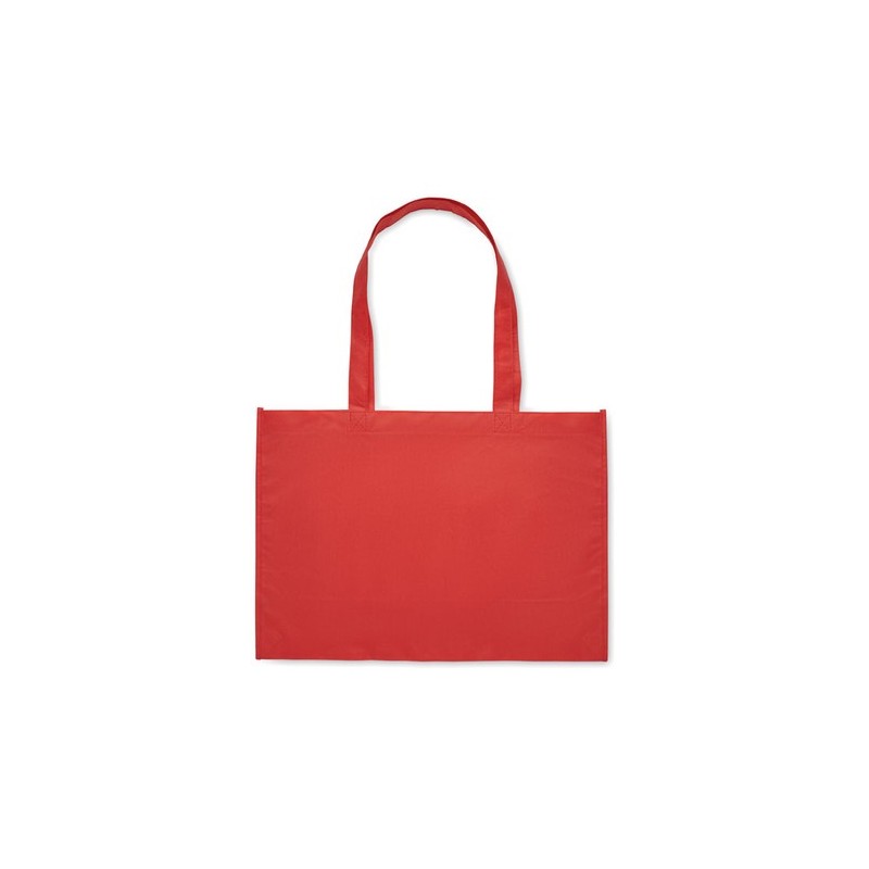 Sac shopping  en RPET non tissé - KAIMONO Matières : PET recyclé Couleurs : rouge impression haute définition