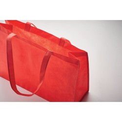 Sac shopping  en RPET non tissé - KAIMONO Matières : PET recyclé Couleurs : rouge marquage couleur éclatante