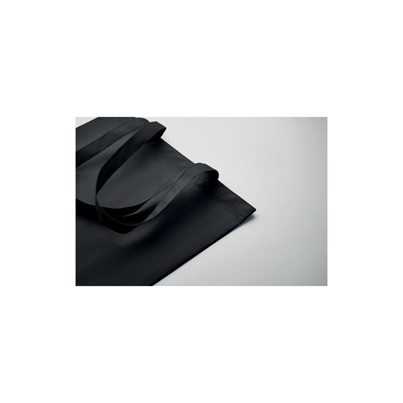 Sac shopping  en RPET non tissé - KAIMANI Matières : PET recyclé Couleurs : noir personnalisation rapide en France