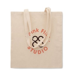 Sac shopping  en poly coton - Idéal pour vos courses SHOPPI Matières : coton Couleurs : beige cadeau entreprise pas cher