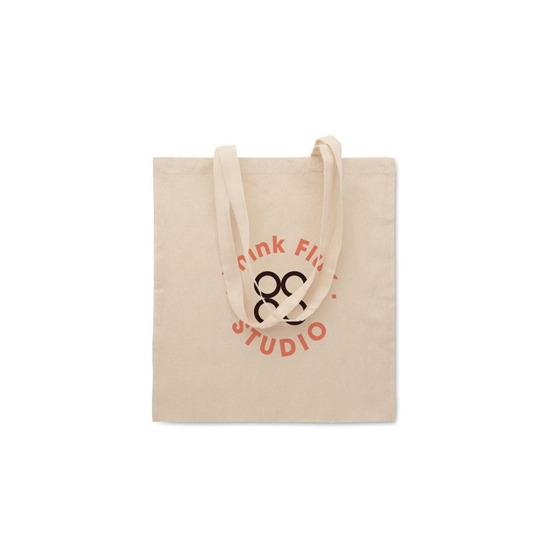 Sac shopping  en poly coton - Idéal pour vos courses SHOPPI Matières : coton Couleurs : beige cadeau entreprise pas cher