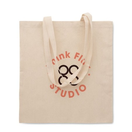 Sac shopping  en poly coton - Idéal pour vos courses SHOPPI Matières : coton Couleurs : beige cadeau entreprise pas cher