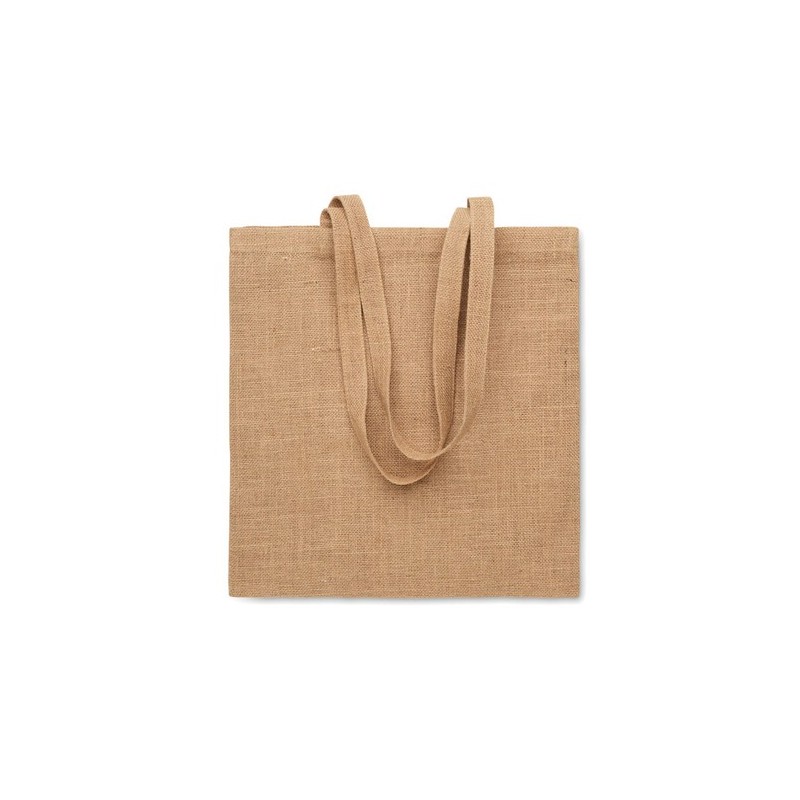 Sac shopping en jute personnalisé,  et durable - ZOLANG Matières : jute Couleurs : beige