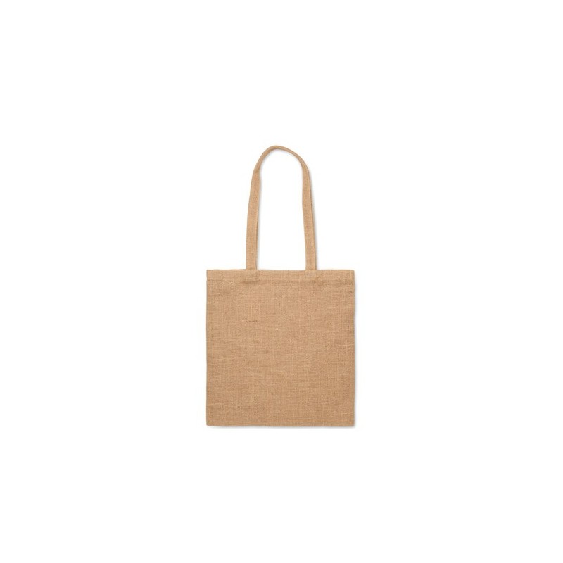 Sac shopping en jute personnalisé,  et durable - ZOLANG Matières : jute Couleurs : beige personnalisable avec votre logo
