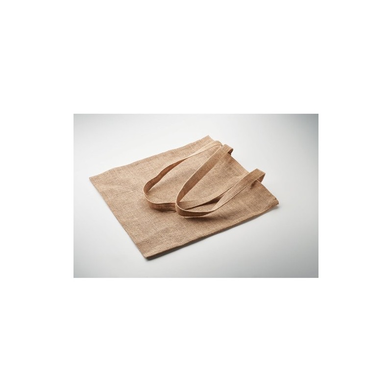 Sac shopping en jute personnalisé,  et durable - ZOLANG Matières : jute Couleurs : beige goodies publicitaire événementiel