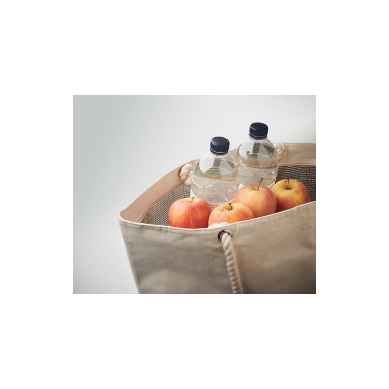 Sac de plage isotherme en coton personnalisé HEAVEN Matières : coton Couleurs : beige impression haute définition