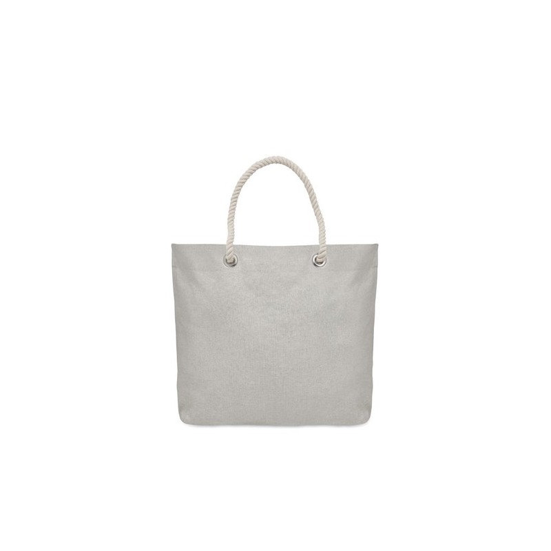 Sac de plage  personnalisé 220gr/m² - MARE Matières : coton recyclé Couleurs : gris marquage laser ultra précis