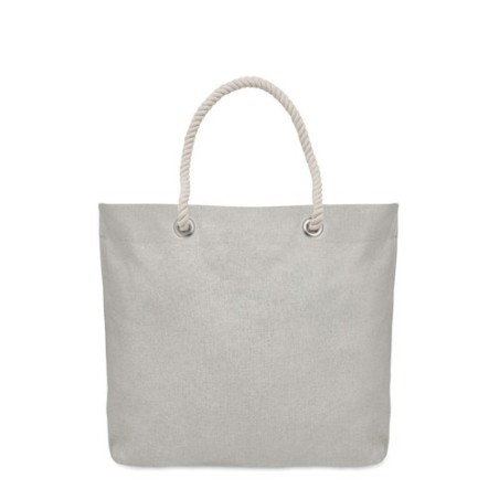 Sac de plage  personnalisé 220gr/m² - MARE Matières : coton recyclé Couleurs : gris marquage laser ultra précis