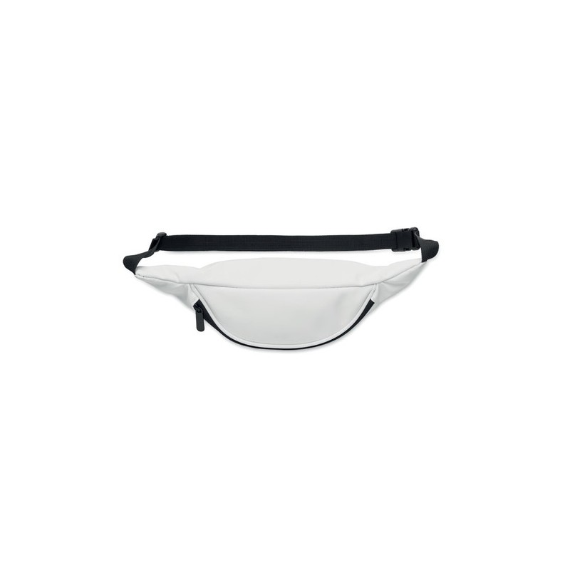 Sac banane souple personnalisée en PU - BAI Matières : PU Couleurs : blanc marquage laser ultra précis