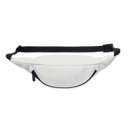 Sac banane souple personnalisée en PU - BAI Matières : PU Couleurs : blanc marquage laser ultra précis
