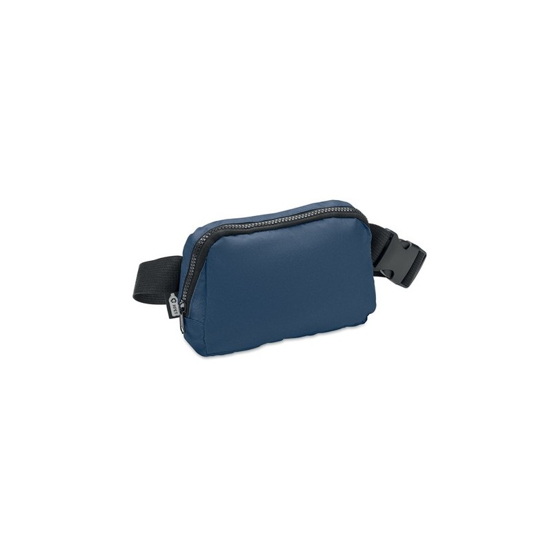 Sac banane  en polyester 300D personnalisée TOSHI Matières : PET recyclé Couleurs : bleu personnalisable avec votre logo