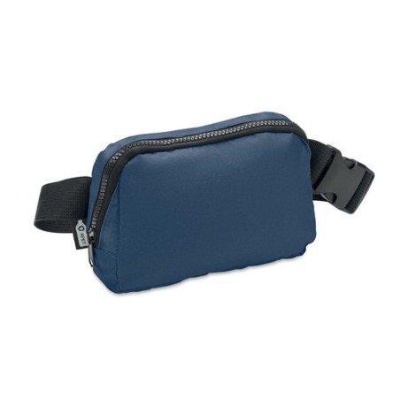 Sac banane  en polyester 300D personnalisée TOSHI Matières : PET recyclé Couleurs : bleu personnalisable avec votre logo