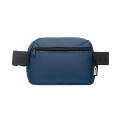 Sac banane  en polyester 300D personnalisée TOSHI Matières : PET recyclé Couleurs : bleu marquage laser ultra précis