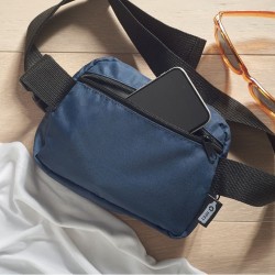 Sac banane  en polyester 300D personnalisée TOSHI Matières : PET recyclé Couleurs : bleu personnalisation rapide en France