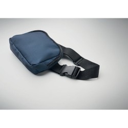 Sac banane  en polyester 300D personnalisée TOSHI Matières : PET recyclé Couleurs : bleu accessoire événementiel unique