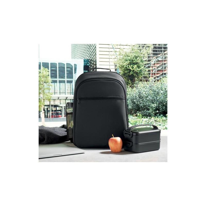 Sac à dos isotherme  300D - COOLPACK Matières : PET recyclé Couleurs : noir impression haute définition
