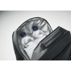 Sac à dos isotherme  300D - COOLPACK Matières : PET recyclé Couleurs : noir marquage laser ultra précis