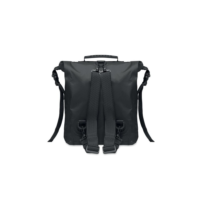 Sac à dos enroulable étanche personnalisable 30L SCUBAROLL Matières : PET recyclé Couleurs : noir objet promotionnel éco-respons