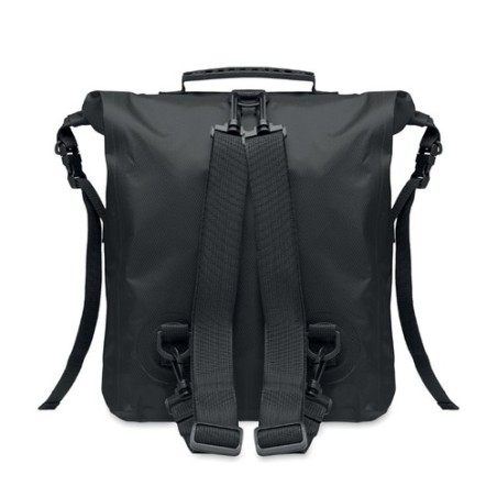 Sac à dos enroulable étanche personnalisable 30L SCUBAROLL Matières : PET recyclé Couleurs : noir objet promotionnel éco-respons