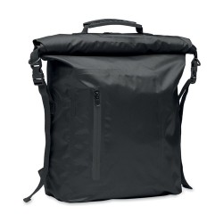Sac à dos enroulable étanche personnalisable 30L SCUBAROLL Matières : PET recyclé Couleurs : noir marquage couleur éclatante