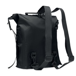 Sac à dos enroulable étanche personnalisable 30L SCUBAROLL Matières : PET recyclé Couleurs : noir objet promo petit budget